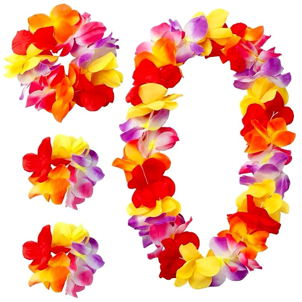NWT 4 Piece Multicolor Hawaiian Leis Set